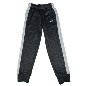 Nike Dri-FIT Kids Joggers Pants Black Gray Athletic Track Training Size 7